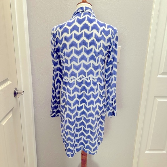 Original Roberta Roller Rabbit 100% Cotton Voile Dress Blue SM - Picture 5 of 13